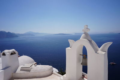 View of temple against blue sky