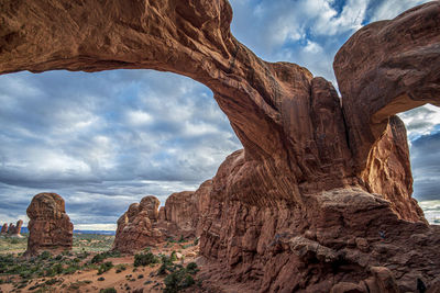 View of rock formations