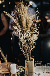 Close-up of vase on table