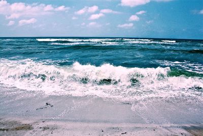 View of calm blue sea against the sky