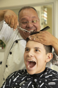 Portrait of smiling boy