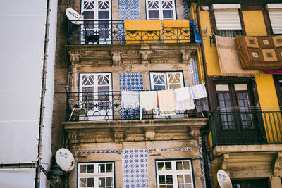 Low angle view of residential building