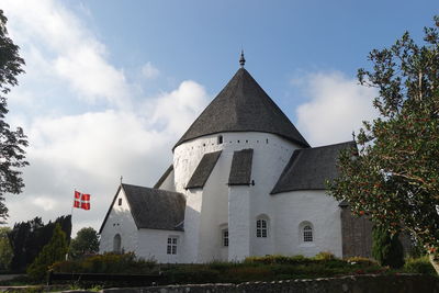 Low angle view of church against sky