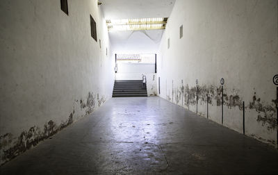 Empty corridor of building