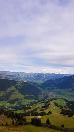 Scenic view of landscape against sky