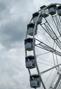 Low angle view of ferris wheel against sky