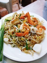 Close-up of salad in plate