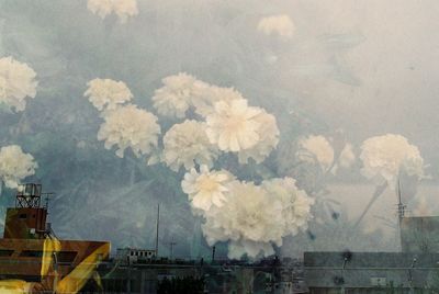 Panoramic view of city against sky