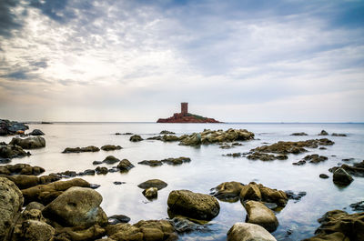 Scenic view of sea against sky