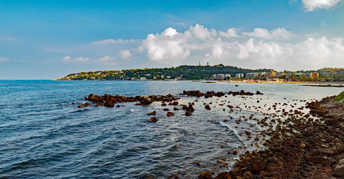 Scenic view of sea against sky