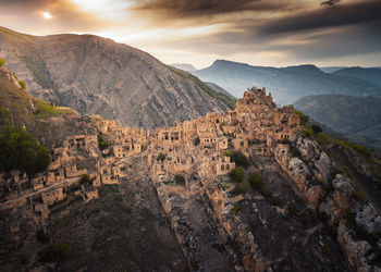 Abandoned village gamsutl in dagestan 