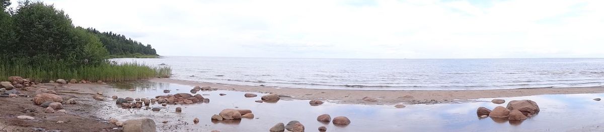 Panoramic view of sea against sky