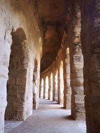 Corridor of old building