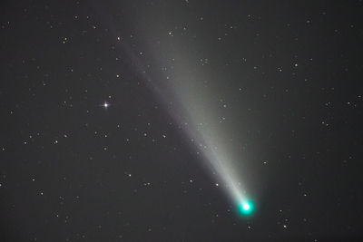 Low angle view of star field against sky at night