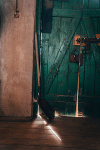 Interior of abandoned building