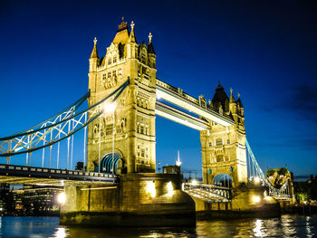 View of tower bridge at dusk