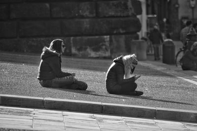 Man sitting outdoors