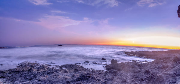 Charrana beach in nador city - morocco . perfect beach view, summer holiday and vacation design