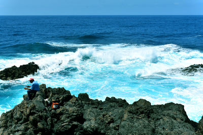 Scenic view of sea against sky