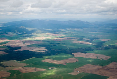 High angle view of landscape