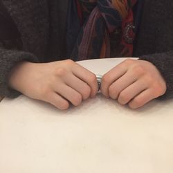 Close-up of hands