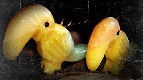 High angle view of bananas