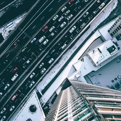 Low angle view of buildings in city