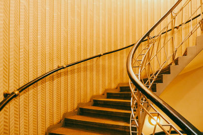 Spiral staircase of building