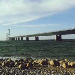 View of bridge over sea