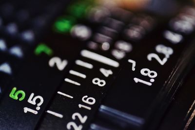 Close-up of computer keyboard