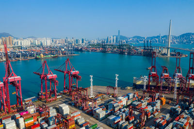 Panoramic view of commercial dock