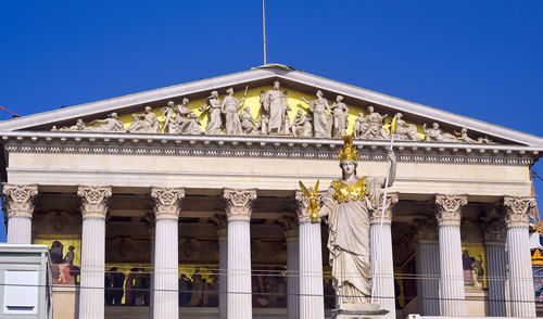 Low angle view of historical building