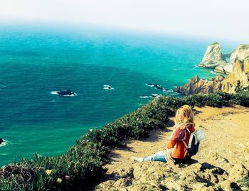 Scenic view of sea against sky