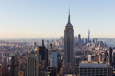 Aerial view of city