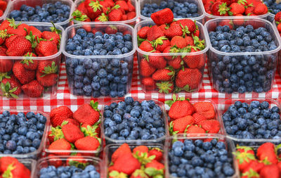 Various fruits for sale in market