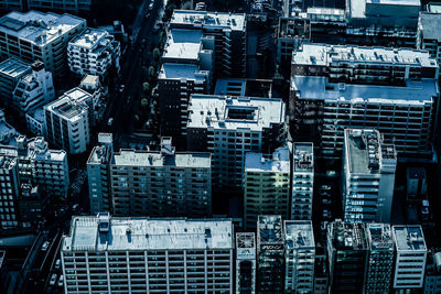 Full frame shot of modern buildings in city