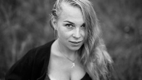 Portrait of woman smiling
