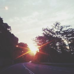 Road at sunset