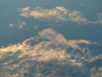Low angle view of cloudy sky