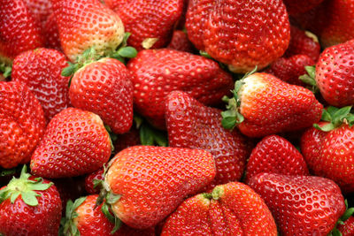 Full frame shot of strawberries