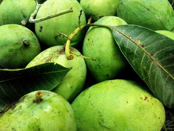 Full frame shot of fruits in market