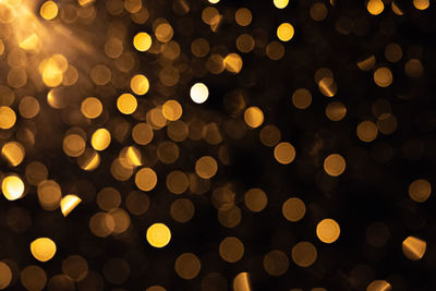 Defocused image of illuminated lights