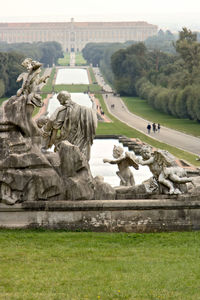 View of statue against cloudy sky