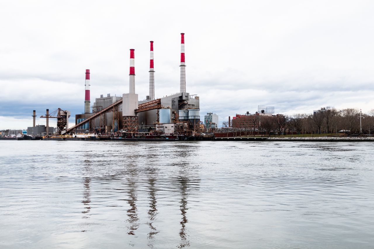 sky, water, architecture, building exterior, industry, built structure, factory, smoke stack, waterfront, nature, cloud - sky, day, river, no people, outdoors, reflection, environment, fuel and power generation, environmental issues, pollution