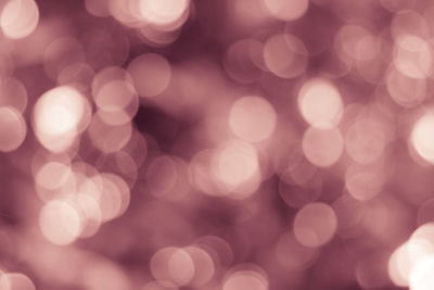 Defocused image of lights