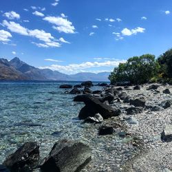 Scenic view of sea against sky