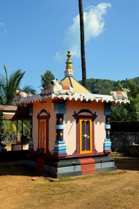 Built structure against blue sky