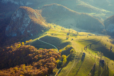 Aerial view of landscape