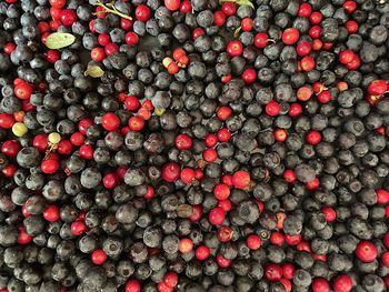 Full frame shot of strawberries