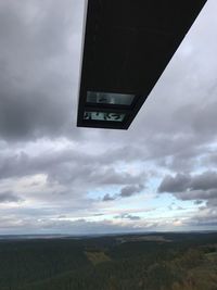 Low angle view of storm clouds in sky